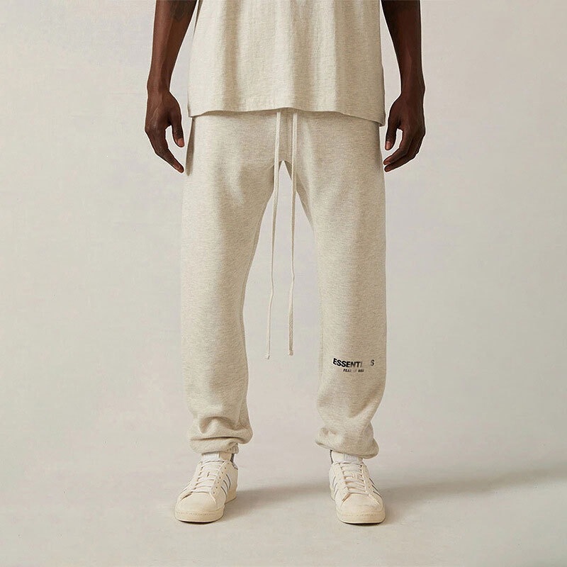 Essential Authentic Version Jogger Pants with Loose Fit, Casual Sports Style, Spring and Autumn Model, Fog Sub-Brand American High Street Long Pants Essential Authentic Version Jogger Pants with Loose Fit, Casual Sports Style, Spring and Autumn Model, Fog Sub-Brand American High Street Long Pants
