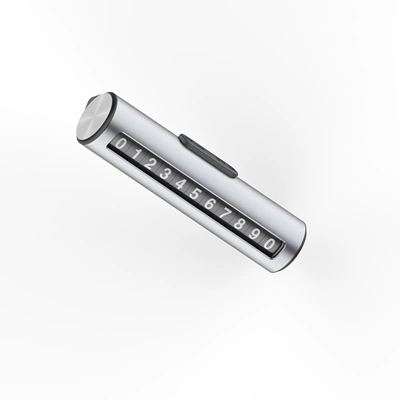 supplies temporary parking plate moving: Nömrəli dayanma kartı - t019-silver-metal-without-safety-hammer