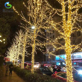 户外防水灯串树木亮化满天星灯串街道景区亮化缠树灯节日氛围灯串