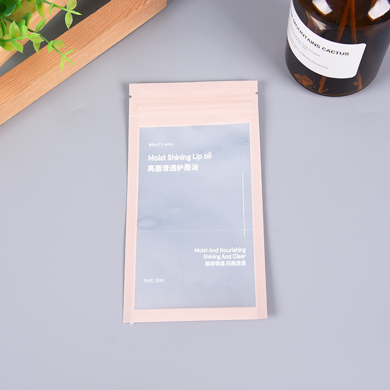 彩色自封袋定 制 压缩面膜袋 骨袋 开窗半透明自封包装袋批发