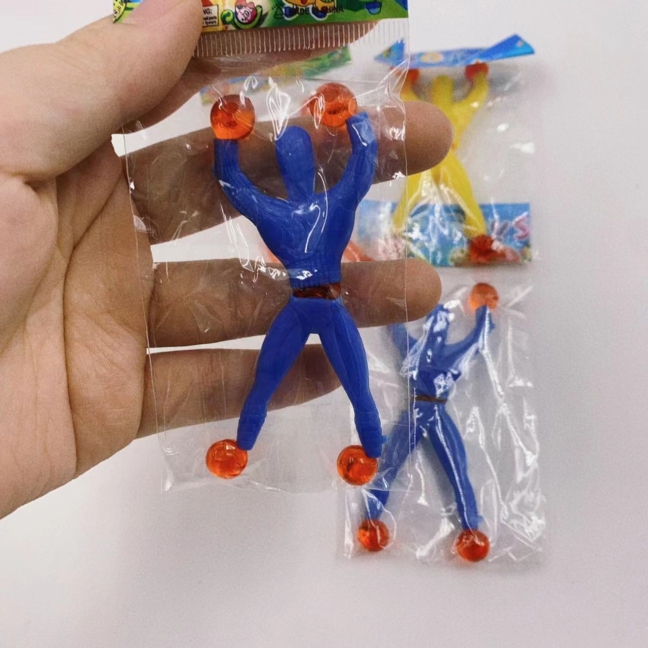 Muro de escalada hombre pegajoso araña-hombre de la pared de escalada Superman saltando elfo 2 yuanes tienda de juguetes tradicionales al por mayor de descompresión