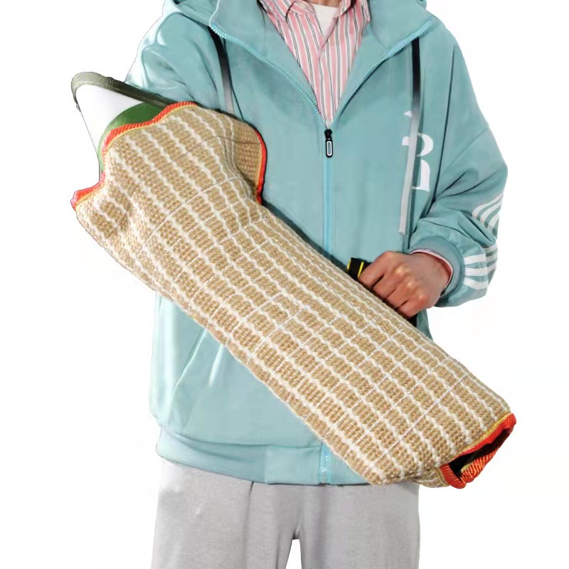 Perro de entrenamiento de la manga del perro artículos de entrenamiento técnico piel de vaca perro adulto mordedura objetivo lienzo cáscara dura equipo de protección reemplazable mangas