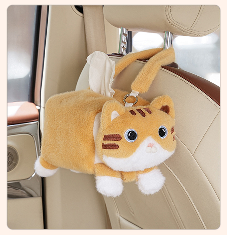 High-Looking Car Tissue Box, Car Hanging, Cute Car Interior Decoration, Paper Bag Storage, Hanging Paper Box