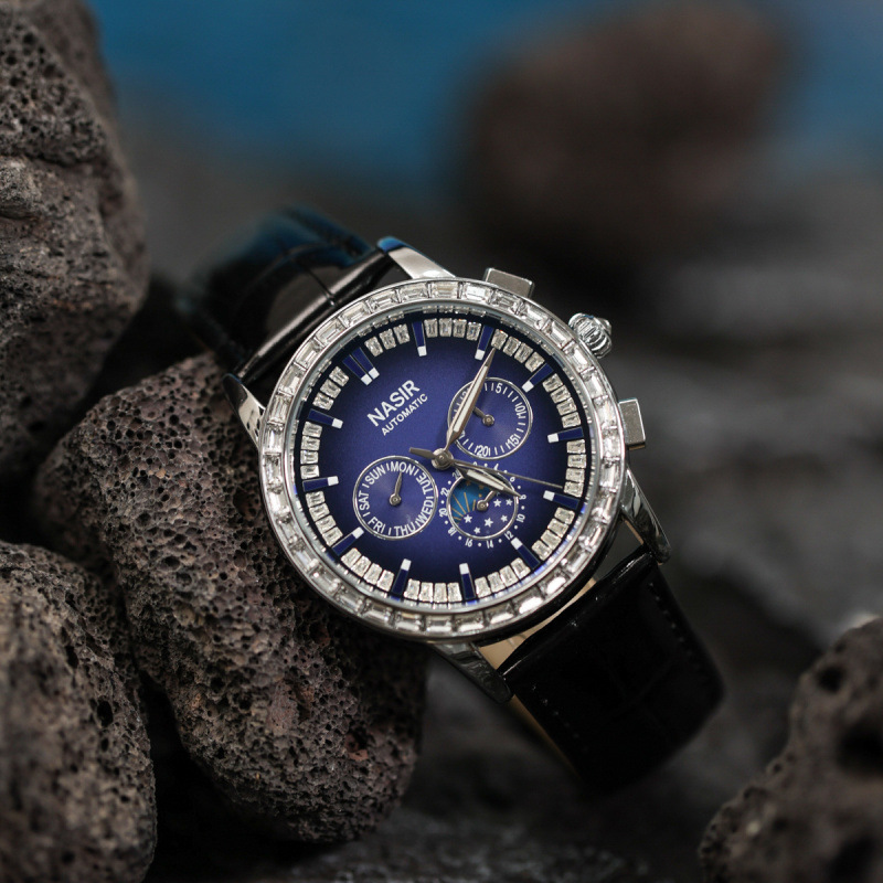 Ciloa Exclusive Classy Mechanical Watch Men's Blue Accessible Luxury Fashion Watch Watch
