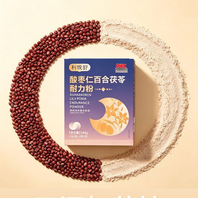 Sour Jujube Seed Lily Bulb Poria Endurance Powder 144g Traditional Herbal Blend preparation
