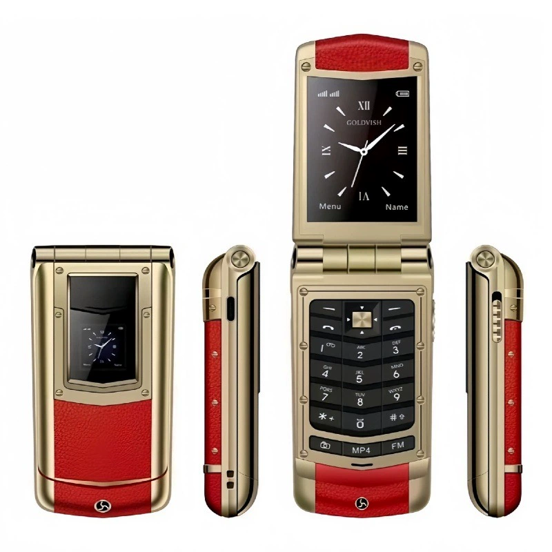 Кросс-граничная внешнеторговая новая модель V77 Ayxta не умный flipPhone с двумя SIM-картами для пожилых людей с длительным временем работы батареи