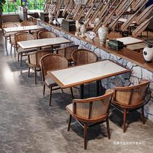 主题餐厅桌椅组合复古工业风烧烤店港式茶餐厅咖啡厅餐饮创意家具