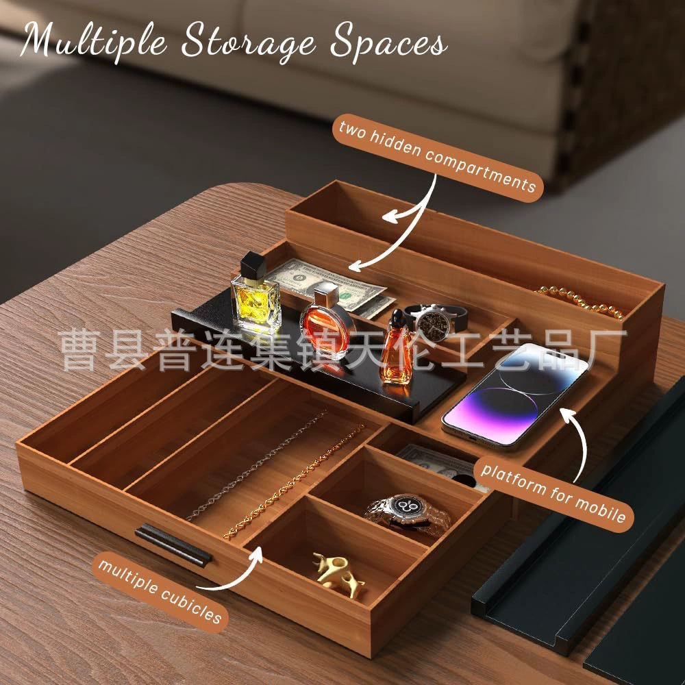 Деревянный Golong парфюмерная стойка для хранения с выдвижным ящиком Многослойная косметическая коробка для хранения деревянная коробка для хранения парфюмерии