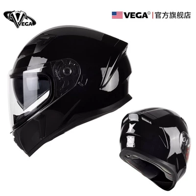 Motorcycle Helmet for Men and | Kempinq və səyahət - m-bright-black-comes-with-anti-fog-patch-black-film-headgear-nose-protection-helmet-bag
