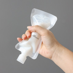 旅行分装袋卸売り透明カバーpe厚い入浴剤シャンプー携帯乳液化粧品収納袋