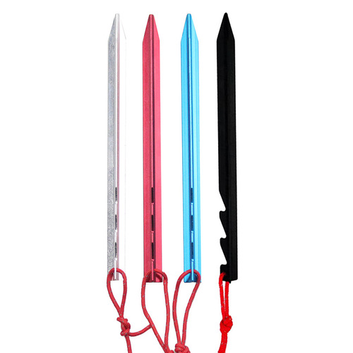 Adjustable Aluminum Alloy Sawtooth Triangular Peg Outdoor Tent Awning Anchor Nail 18CM Aluminum Ground Anchor Camping Accessory