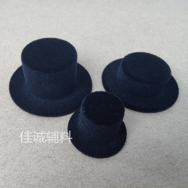 Seven cross-border black/flocked clown hats