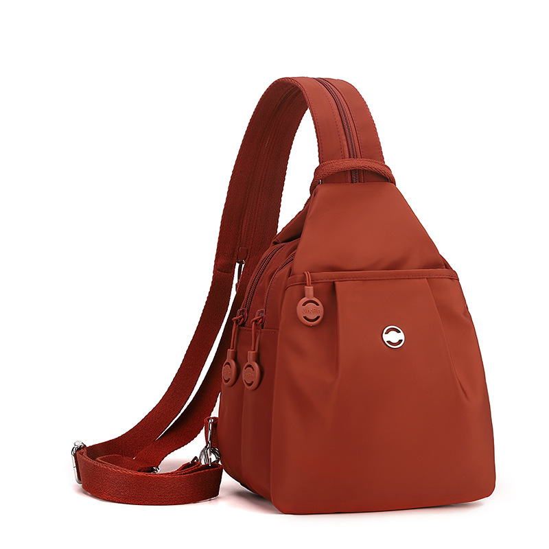 Small Backpack 2026 New Arrival Simple Versatile Anti-Theft Women's Chest Bag Fashion Oxford Cloth Casual Mini Backpack - Thumbnail 5
