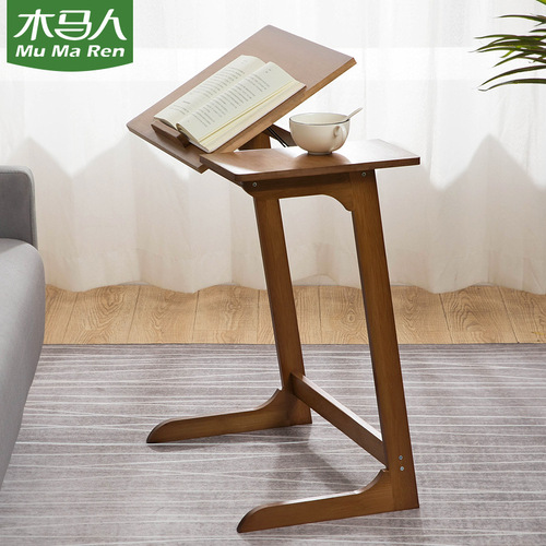 Folding small coffee side table, simple and light luxury table, outdoor round solid wood home portable dining table and TV cabinet combination