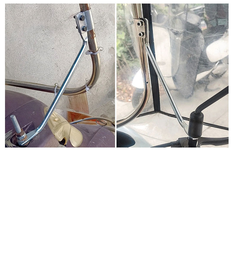 Electric Vehicle Canopy Bracket, Rearview Mirror, Car Canopy, Solid Stainless Steel Fixed Bracket, Universal Rearview Mirror Base