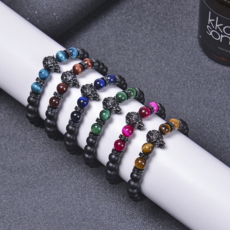Copper bracelet with zircon