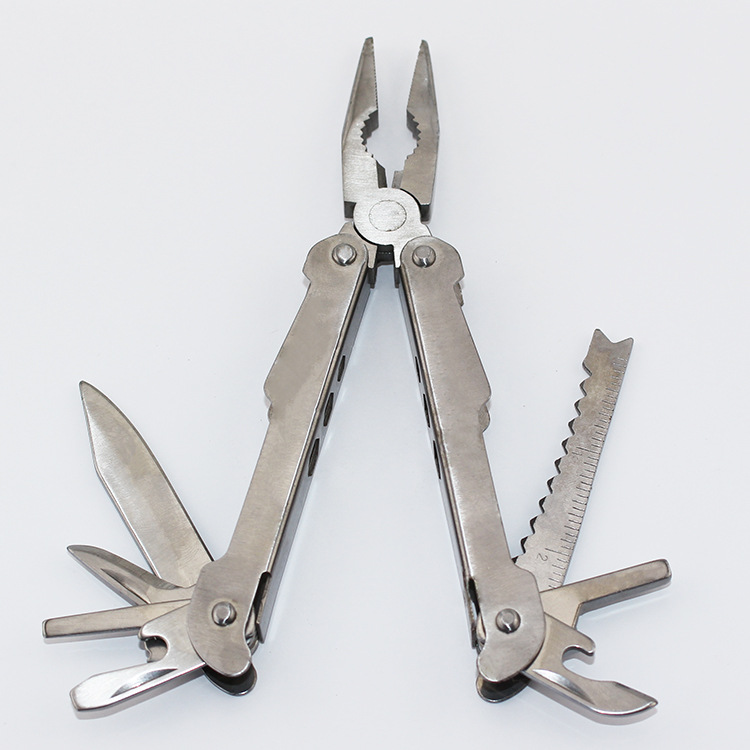 多功能钳7部件中号凤尾钳多不锈钢刀钳多用钳户外野营折叠钳子