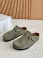 Green Closed Toe Clogs