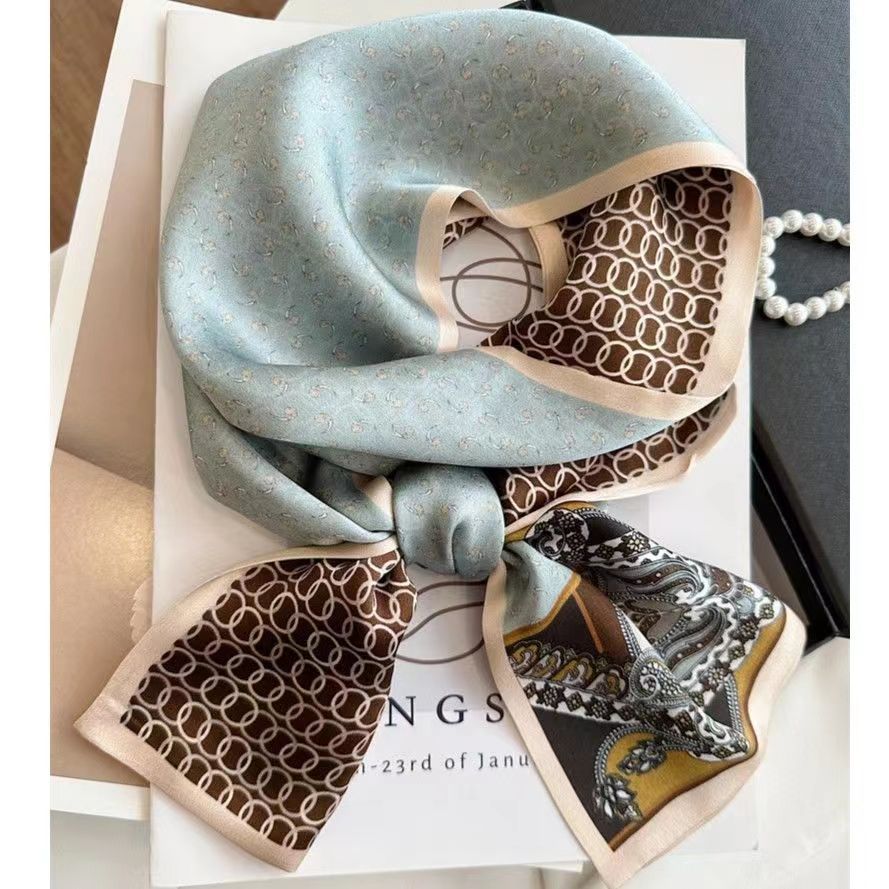 春と秋の絹織物のリボンの長いスカーフの長いマフラーの女性のスカーフの贈り物はすぐに卸売りします。