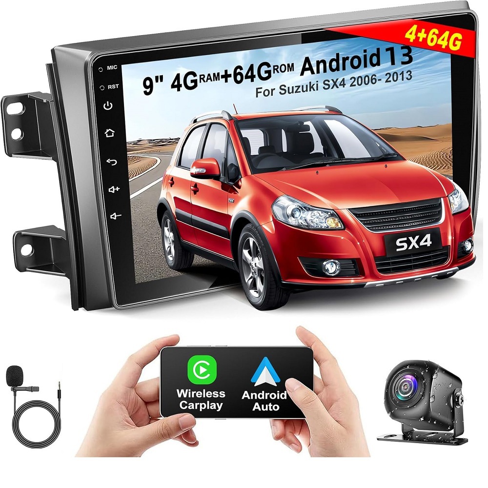 适用于03-10款铃木Suzuki SX4 安卓车载中控导航无线carplay