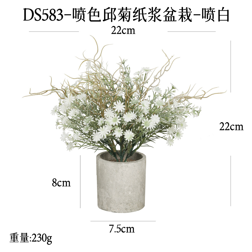 Más de 240 combinaciones populares de macetas con plantas verdes artificiales, decoraciones para el hogar, flores artificiales, bonsáis cilíndricos de pulpa de papel.