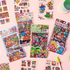 ファンタジー世界のかわいい漫画ステッカー、手帳ステッカー、クロスボーダーフィルムカット子供用ステッカー、手帳ステッカー卸売