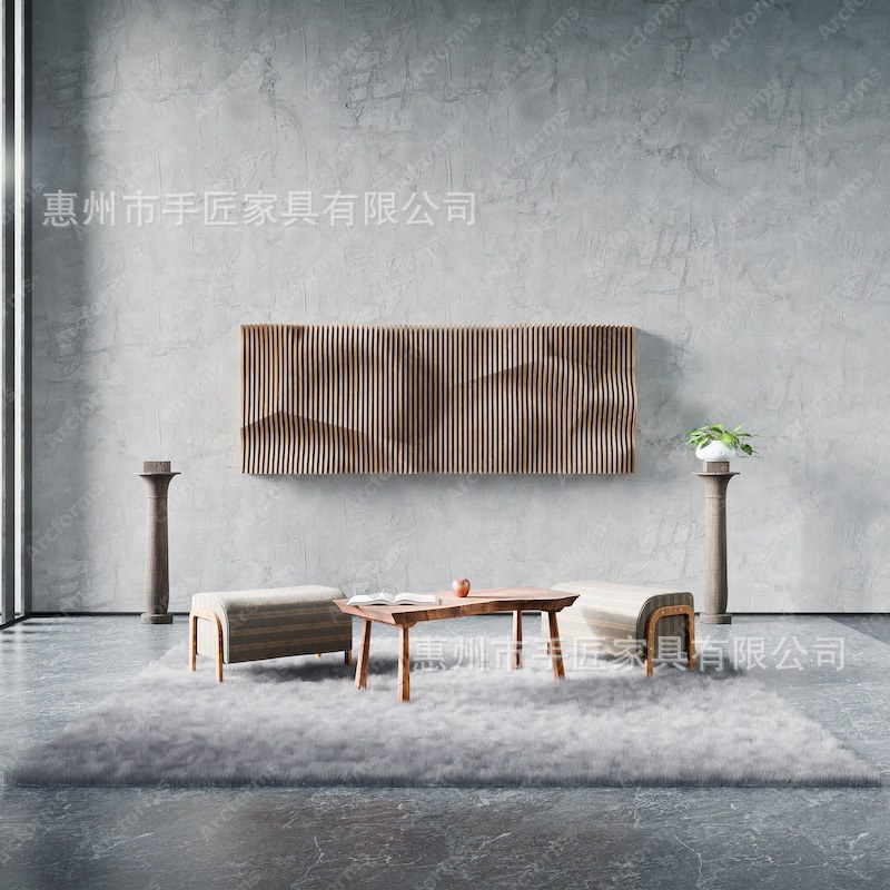 Decoración de Pared Cara de Madera Maciza, Decorativo, para Salón, Dormitorio y Hoteles image 10