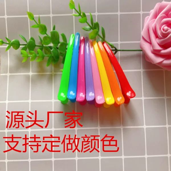 Korean style headwear plastic crocodile clip candy color hairpin hairdressing duckbill clip making translucent duckbill clip wholesale
