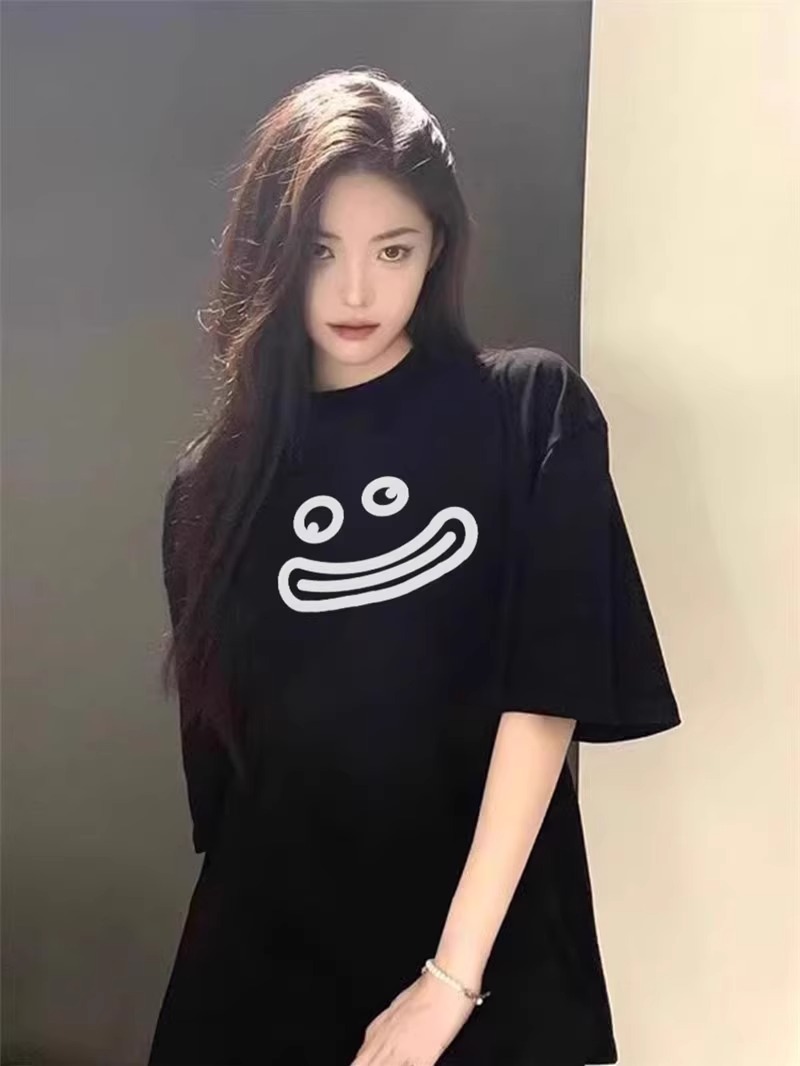 太ったMM純綿半袖tシャツ女性2025新型夏デザイン感小衆アメリカ式高街ゆるい半袖上着