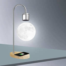 超级色温精品雅黑磁悬浮月球灯3D打印大号浪漫小夜灯摆件家居礼物
