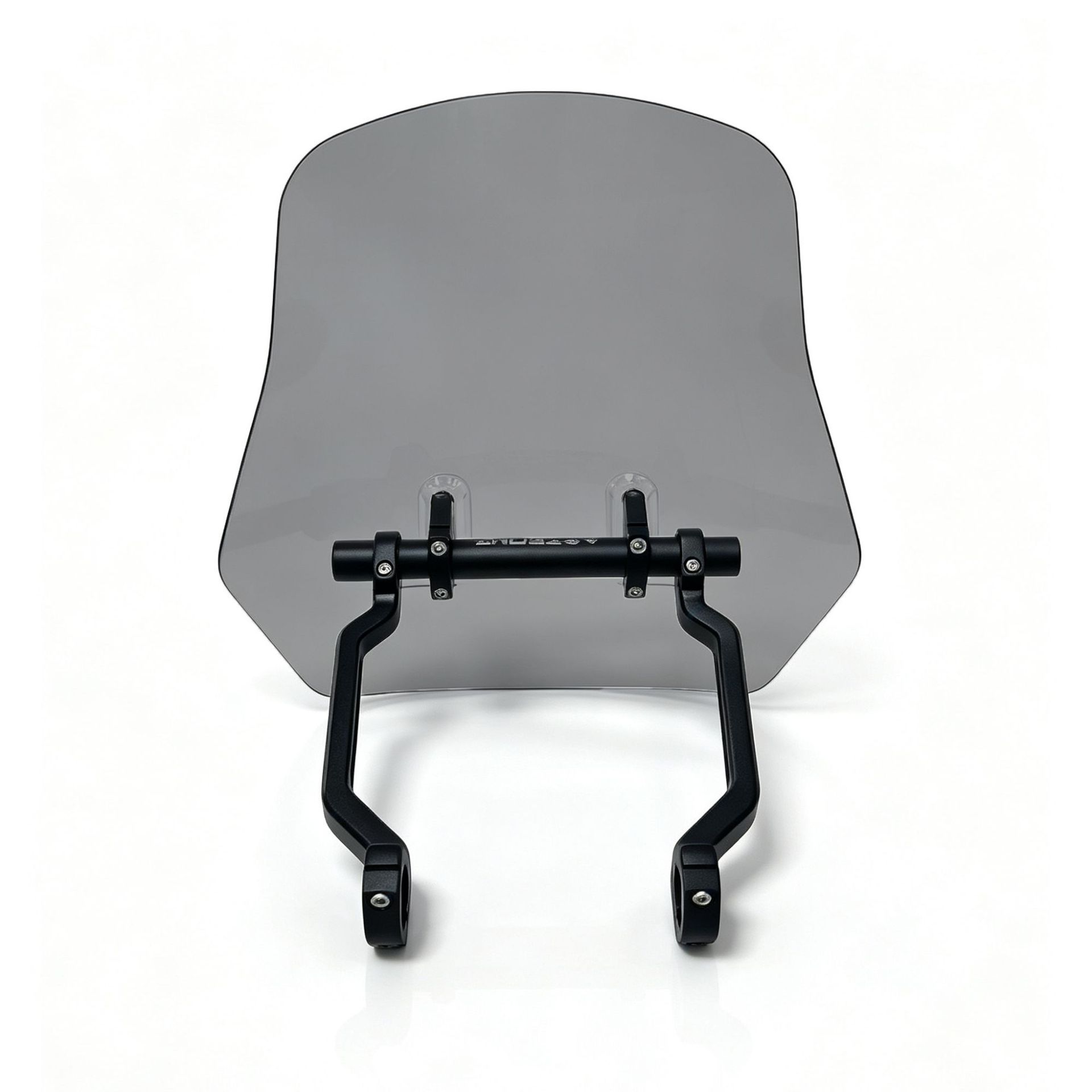 Motorcycle heightened windshield with high light transmittance aluminum alloy bracket, non-destructive installation, scooter windproof modified windscreen