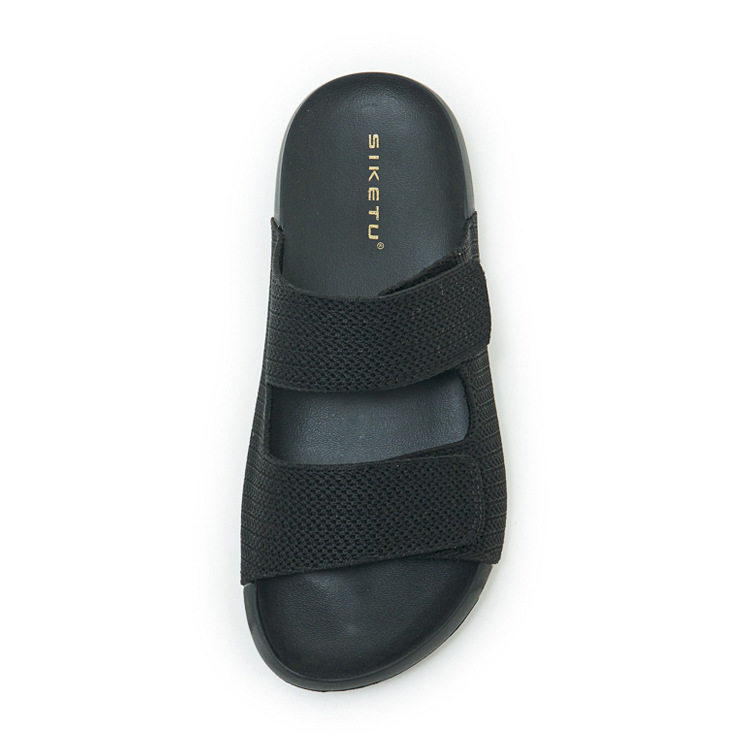 Dép sandal nữ quai chữ V đế dày EVA chống trượt — màu đen, màu hồng, màu kaki, màu mơ chi tiết 40