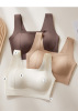 Wireless bra, demi-season autumn colored underwear, beautiful back