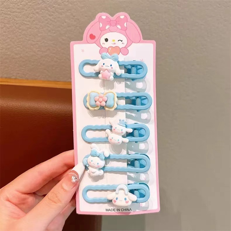 クロミ子供カラーヘアクリップサンリオ漫画ヘアピンかわいい女の子前髪サイドクリップ砕毛カモ口クリップ|undefined