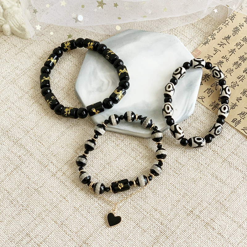 Бусу bracelets beaded bracelet, аксессуар для мужчин и женщин, ореховый/walnut, китайский стиль