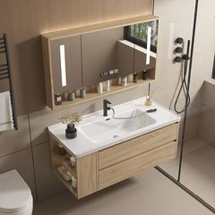 2023新款主臥陶瓷一體盆浴室櫃側邊收納廁所洗臉洗手盆櫃組合衛浴