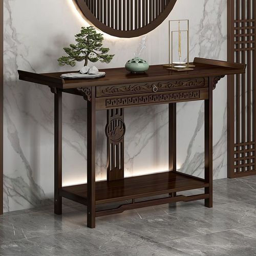 New Chinese style altar table, Buddha table, Feng Shui entryway table, entryway platform, ancient style tablet, incense table, altar table, entryway offering table, offering platform