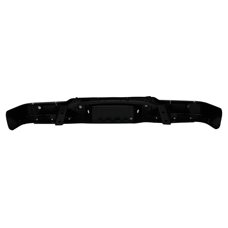 Parachoques trasero compatible con Ford F-150 2009-2014, modelo original negro con ensamblaje de orificio para radar.