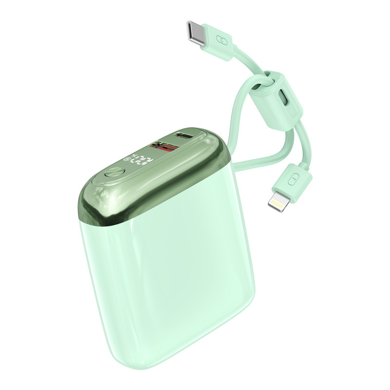 3C 認定超高速充電パワーバンク 10000 mAh ケーブル付きミニコンパクトポータブルパワーバンクギフト|undefined
