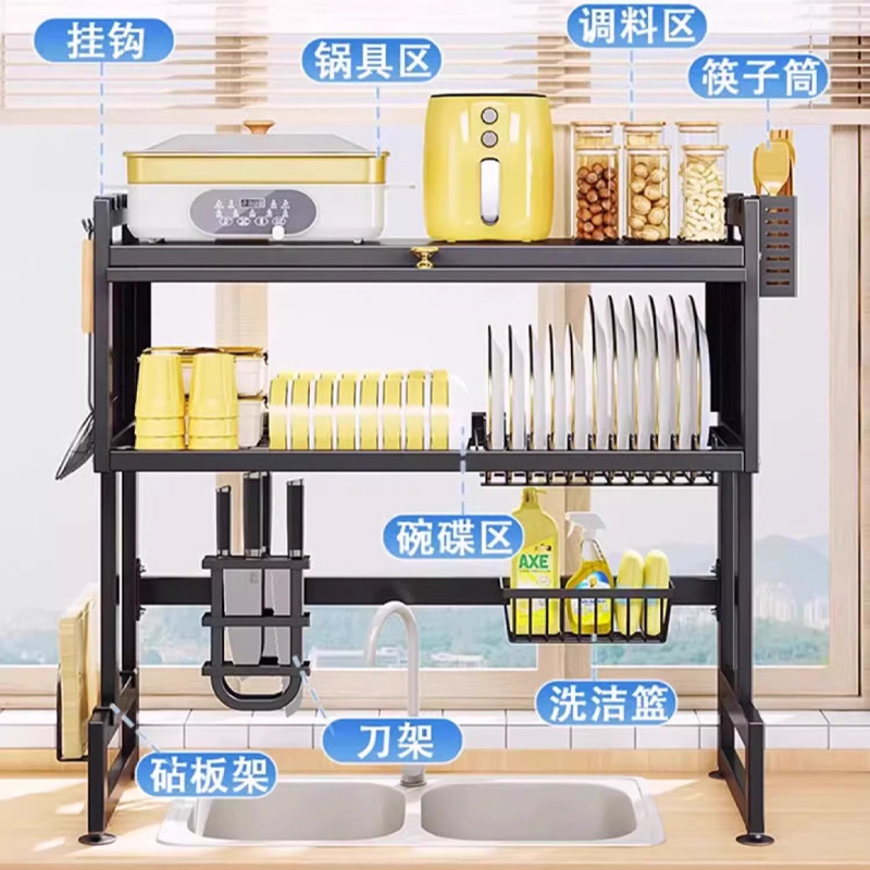 cocina drenaje rack platos rack platos palillos cubiertos rack de almacenamiento fregadero de almacenamiento lavavajillas rack de almacenamiento