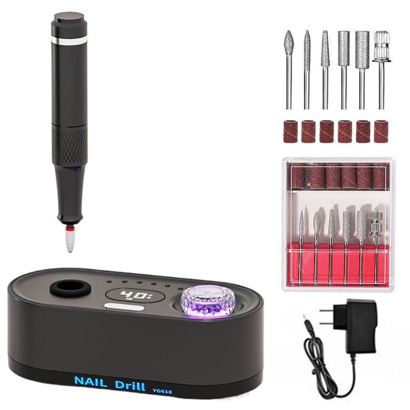 Dispositivo de descarga de uñas eléctrico especial para la tienda de uñas de almacenamiento eléctrico transfronterizo 40 000 RPM rectificador de velocidad ajustable