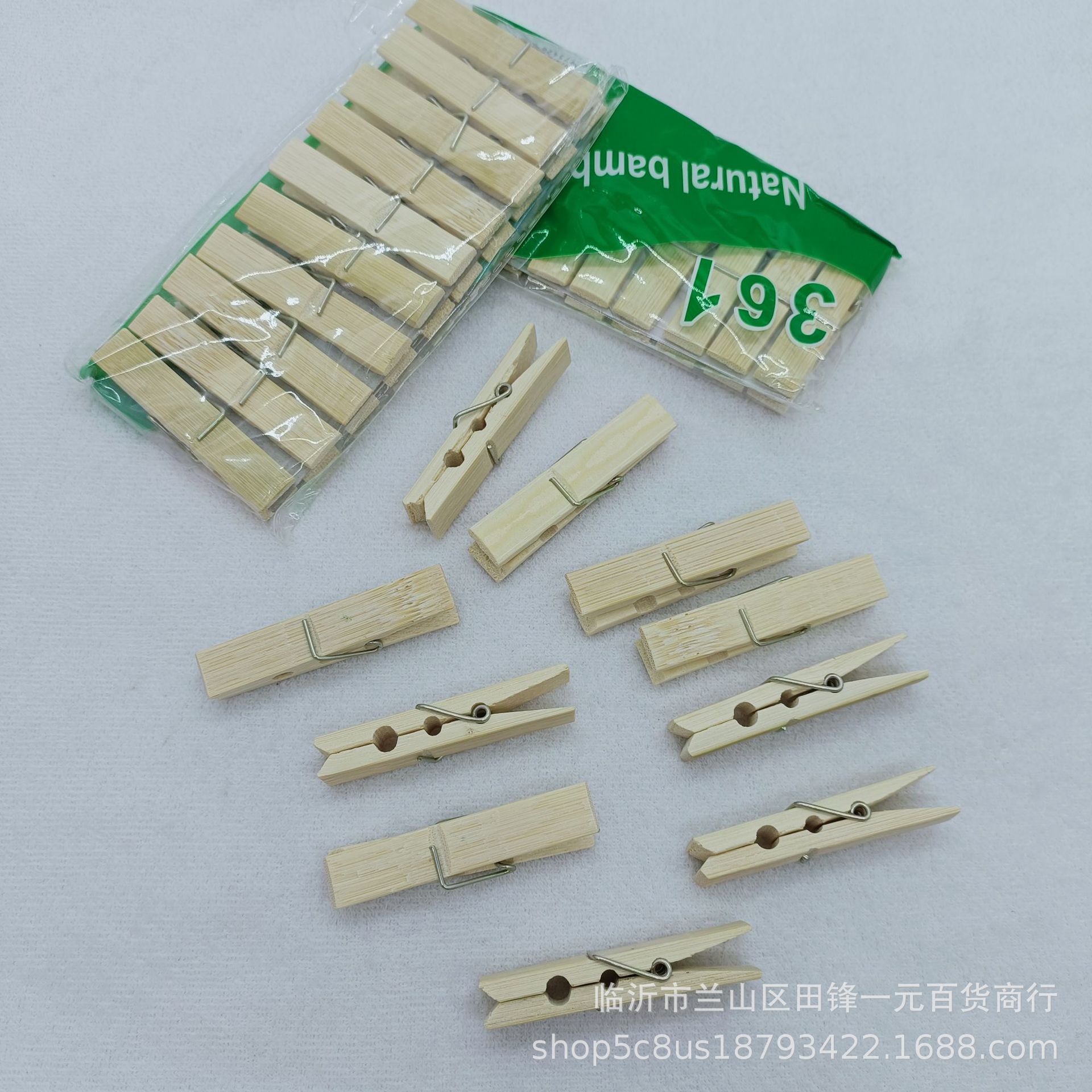10pcs Bamboo Clips Bamboo Clothespins Multi-Purpose Drying Bamboo Wood Clips Wholesale