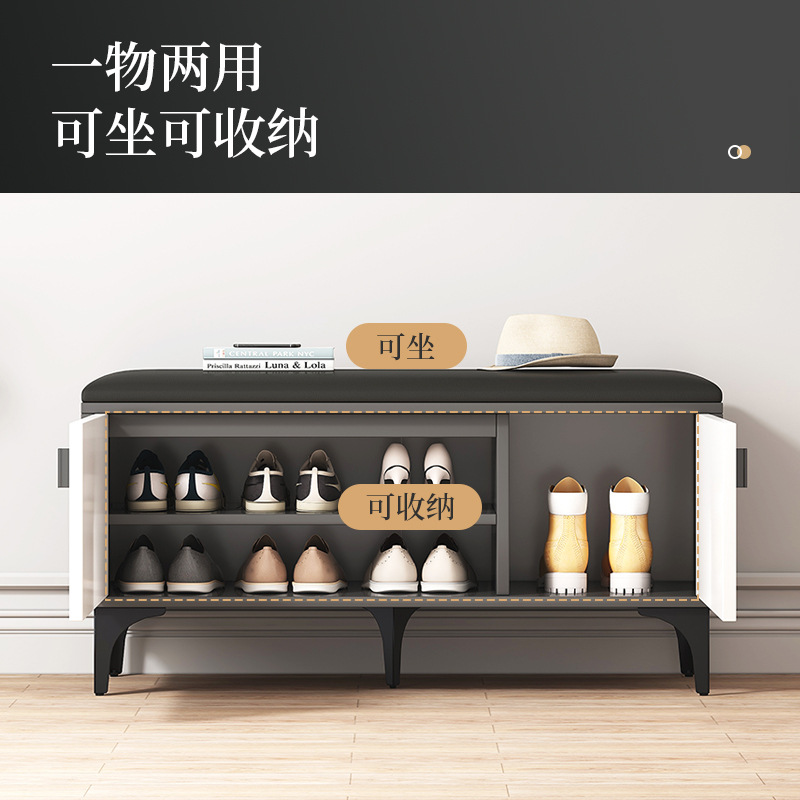 Luxury shoe bench for home entryway shoe cabinet integrated seat bench for indoor shoes bench that can be sat on and storage shoe rack 