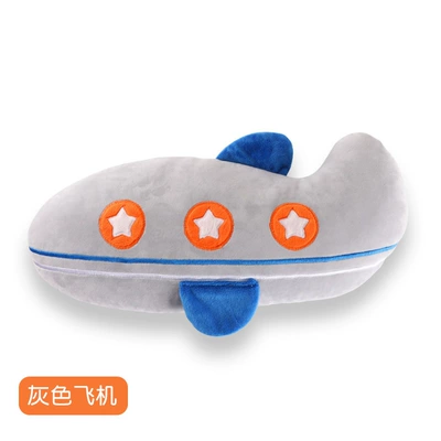 Seat belt shoulder pad, Cute Anti-Lime Neck Adjustment Fixer - gray-aircraft-upgraded-large