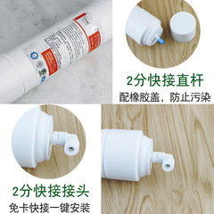 蘇爾11寸韓式一體快接PP棉後置椰殼炭T33快接口2分反滲透RO膜濾芯