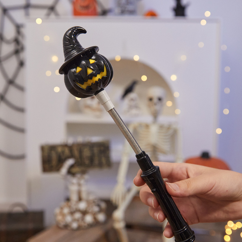 ハロウィン装飾カボチャランプ子供のおもちゃ小さなギフト発光ハンドスティックバーパーティー用品ギフト小道具|undefined