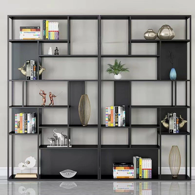 Скандинавская домашняя железная книжная полка наполая многослойная железная стойка для хранения