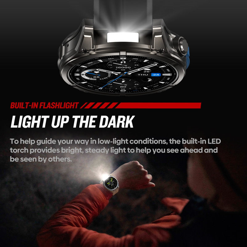 T-Rex Smart Watch 1.43inch Amoled Screen Built-In Flashlight Bluetooth Calling Heart Rate Health Monitoring T-Rex Smart Watch 1.43inch Amoled Screen Built-In Flashlight Bluetooth Calling Heart Rate Health Monitoring