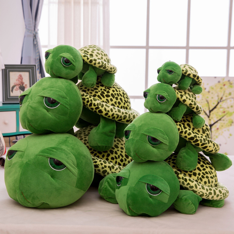 Wholesale Cute Big-Eyed Turtle Family Baby Turtle Plush Toy Doll Gift Event Gift Plus Logo Wholesale Cute Big-Eyed Turtle Family Baby Turtle Plush Toy Doll Gift Event Gift Plus Logo