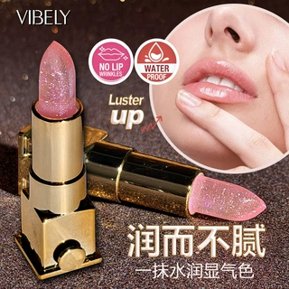 VIBELY璀璨钻石滋润唇膏 提亮唇色补水丰唇持妆滋润珠光口红外贸